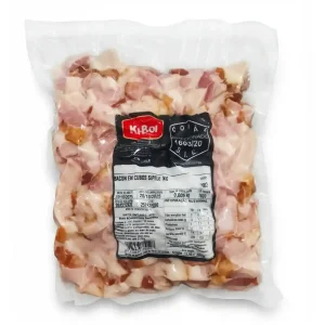 BACON EM CUBOS SEM PELE 1KG